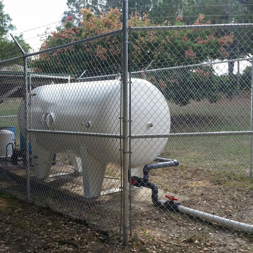 New Tank & Fence Installed Citrus Cove HOA